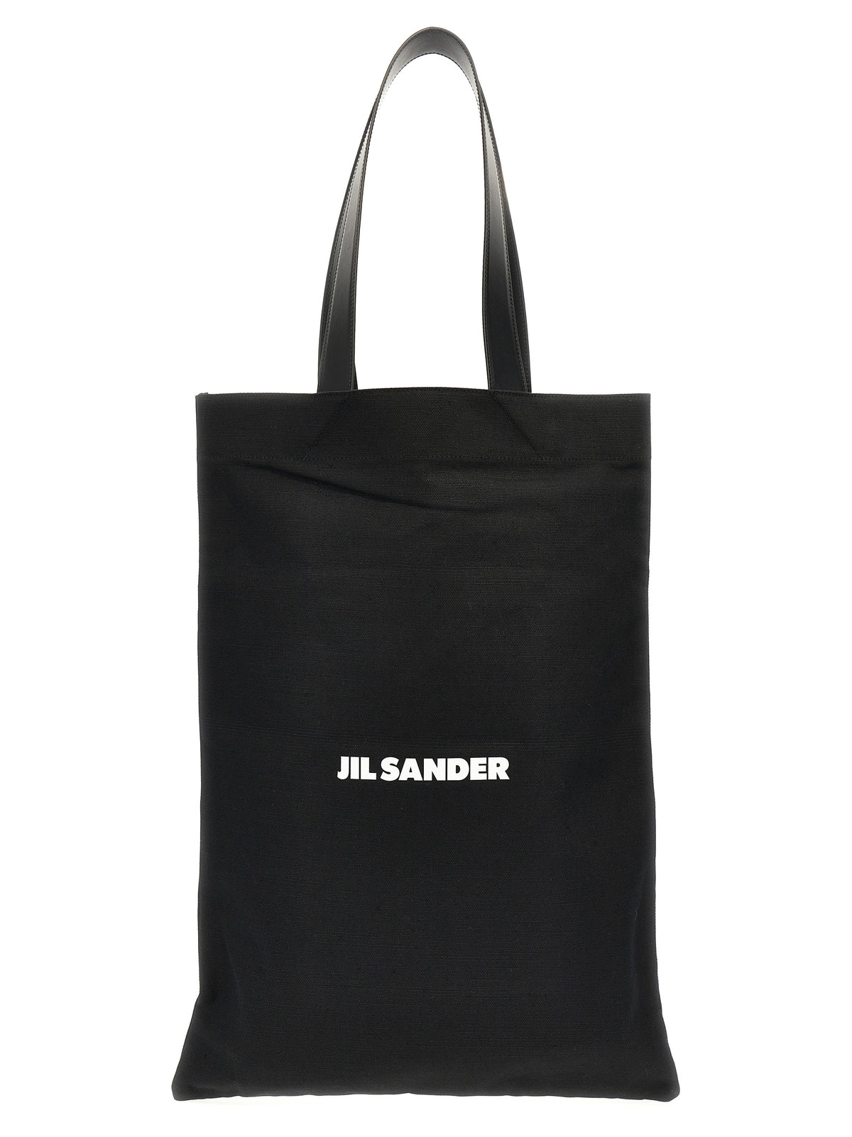 Jil Sander Black Cotton Tote Bag