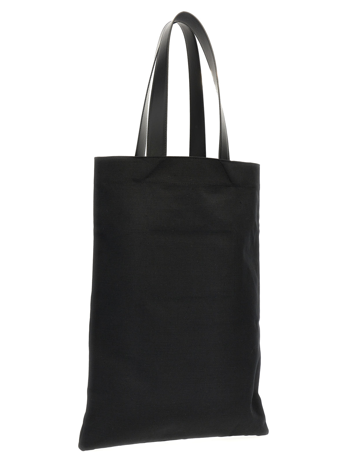 Jil Sander Black Cotton Tote Bag