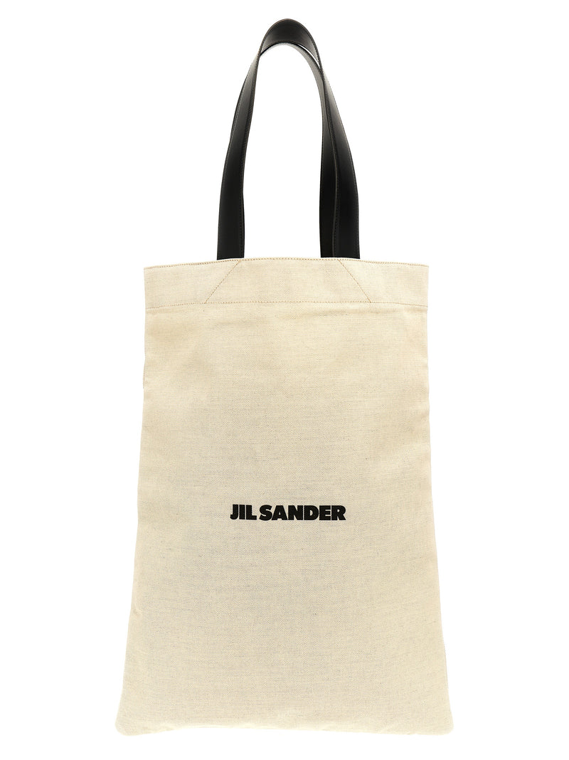 Jil Sander Bicolor Cotton Tote Bag - Elegant & Functional