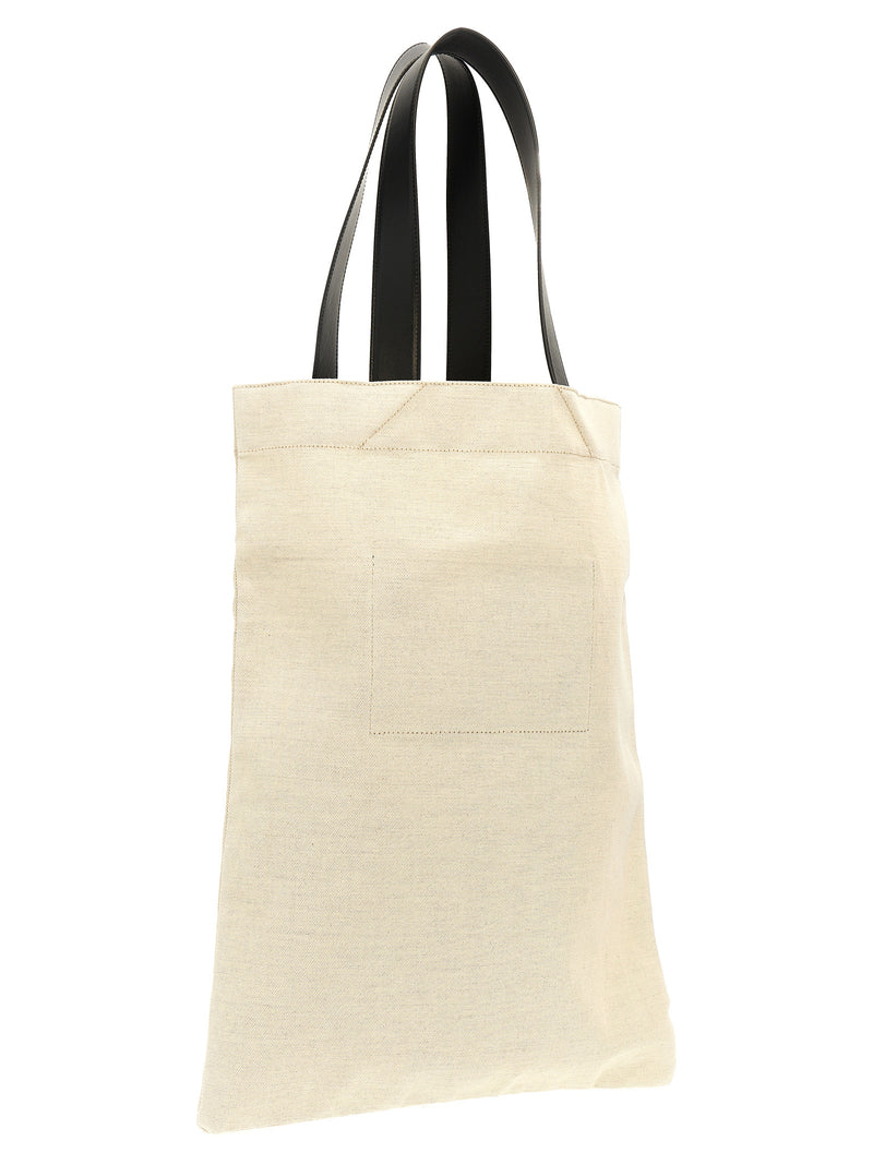 Jil Sander Bicolor Cotton Tote Bag - Elegant & Functional