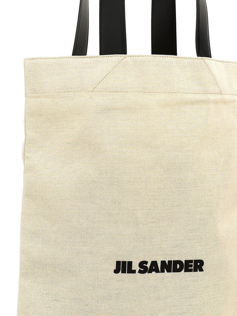 Jil Sander Bicolor Cotton Tote Bag - Elegant & Functional