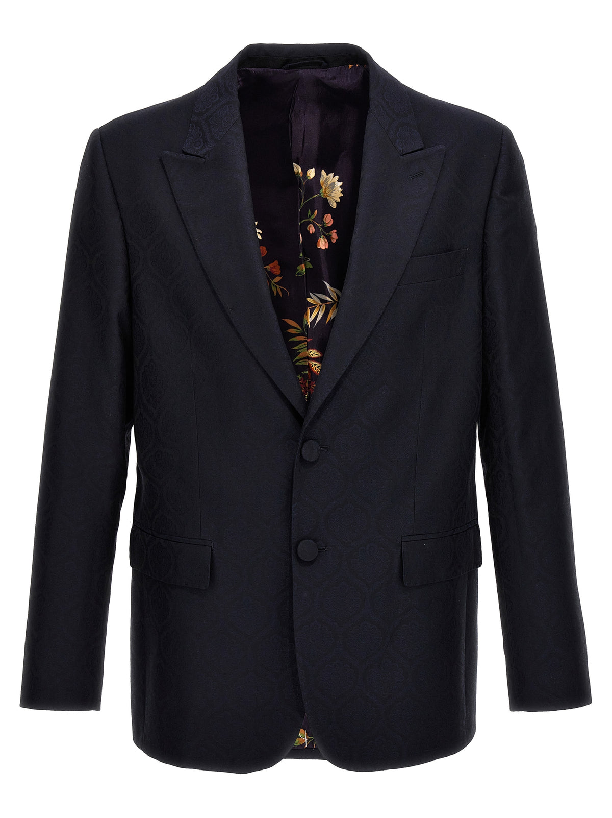 Etro Blue Cotton Blazer - Elegant Tailored Jacket