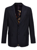 Etro Blue Cotton Blazer - Elegant Tailored Jacket