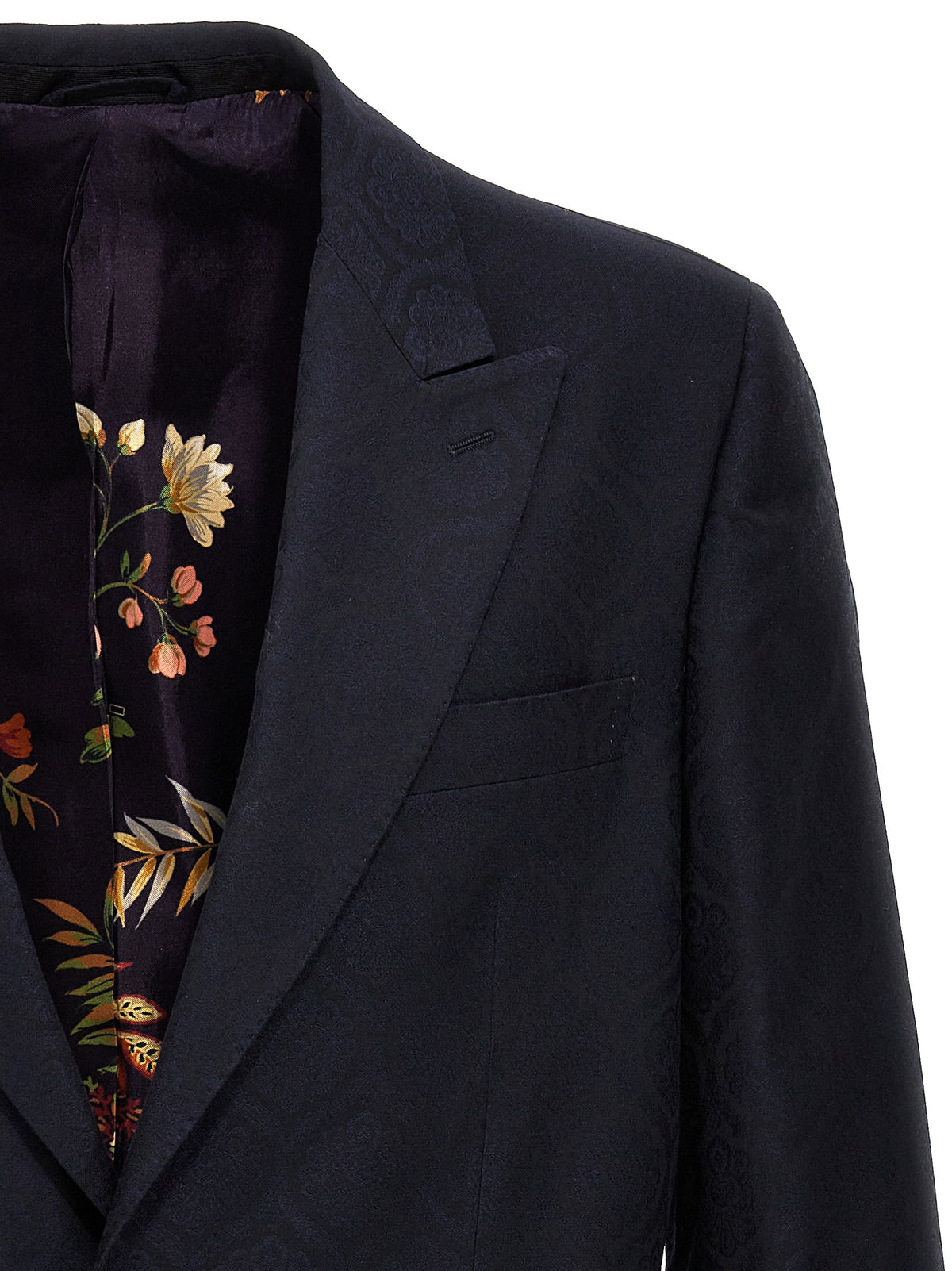 Etro Blue Cotton Blazer - Elegant Tailored Jacket
