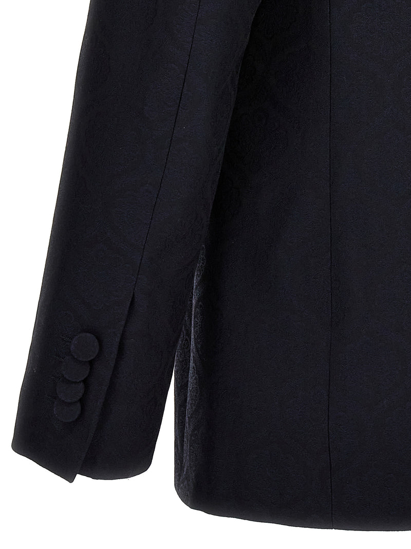 Etro Blue Cotton Blazer - Elegant Tailored Jacket