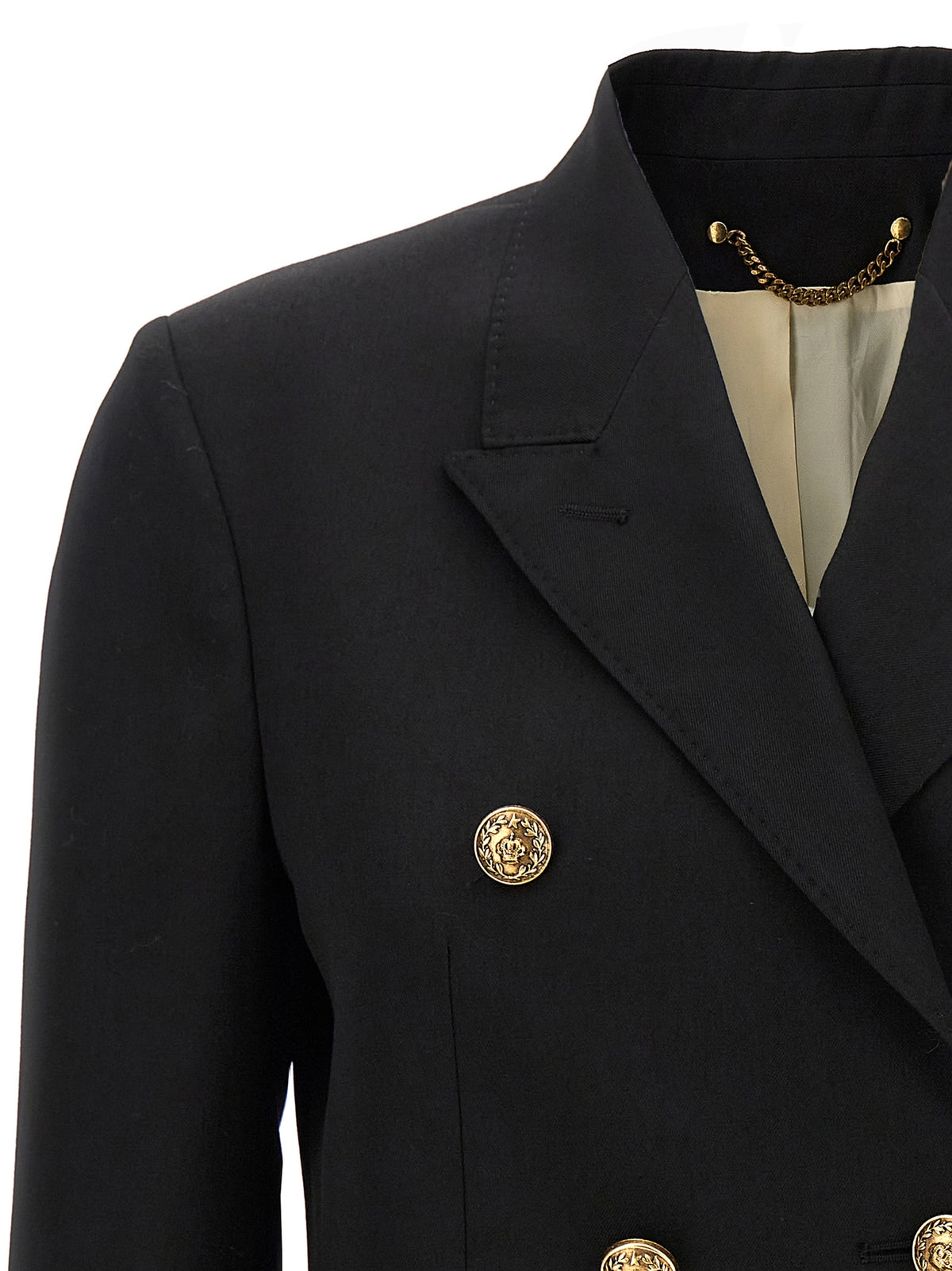 Golden Goose Diva Black Virgin Wool Blazer