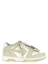 Baskets basses Off-White en veau beige