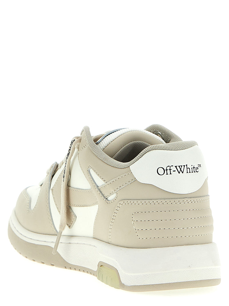 Baskets basses Off-White en veau beige