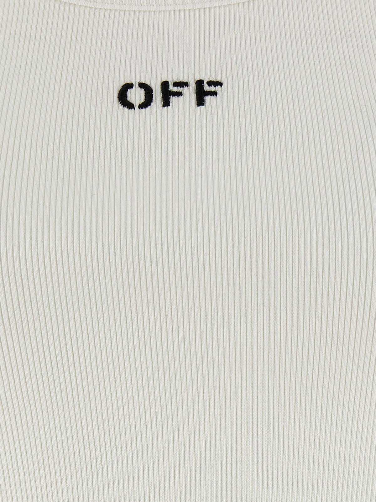 T-shirt sans manches en coton blanc Off-White