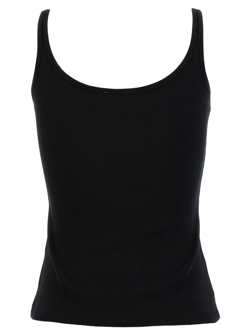 T-shirt sans manches en coton noir Off-White