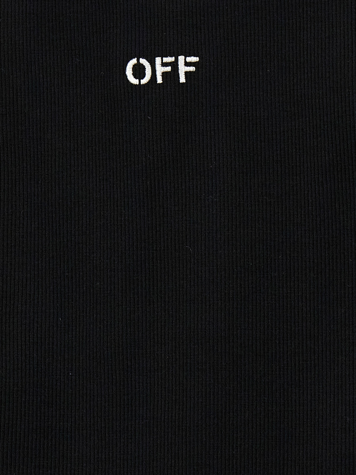 T-shirt sans manches en coton noir Off-White