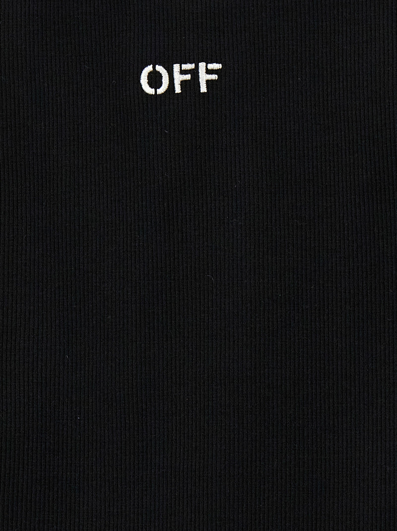 T-shirt sans manches en coton noir Off-White