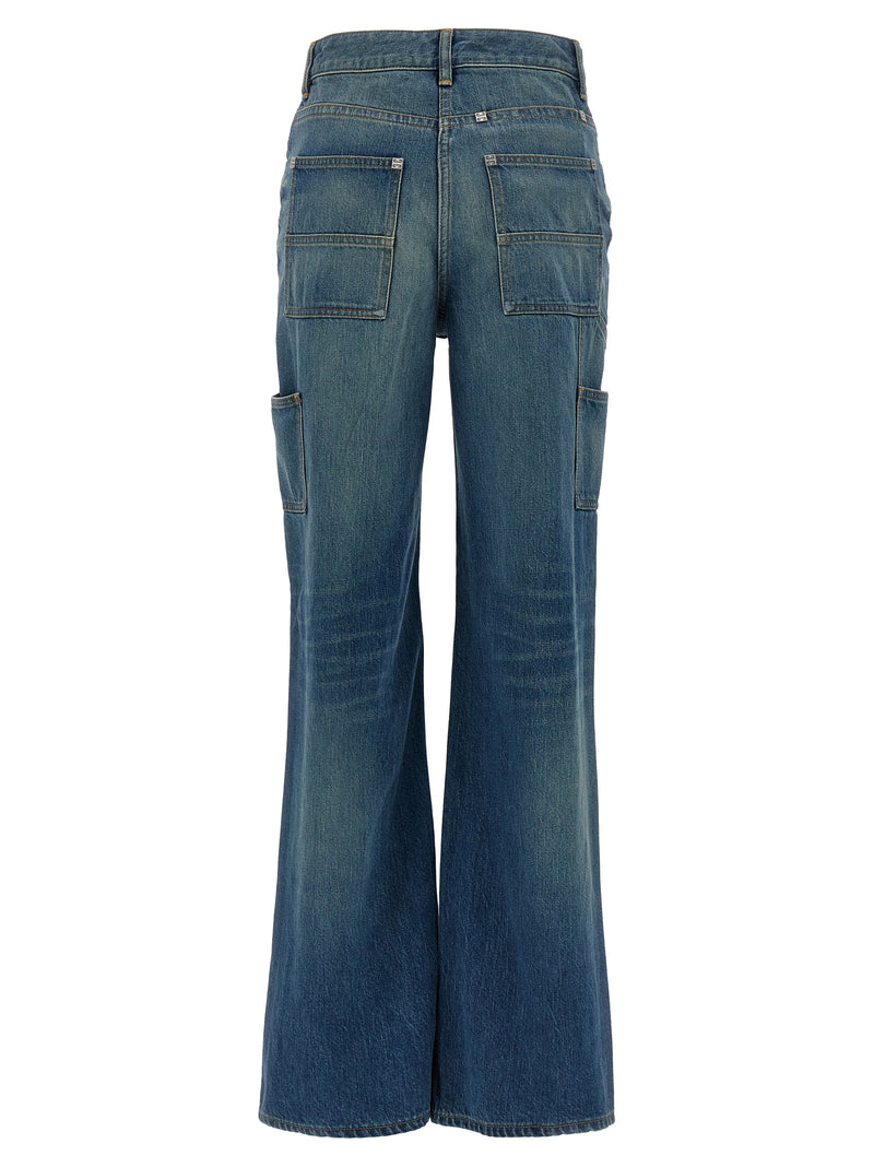 Givenchy Jean évasé en coton bleu
