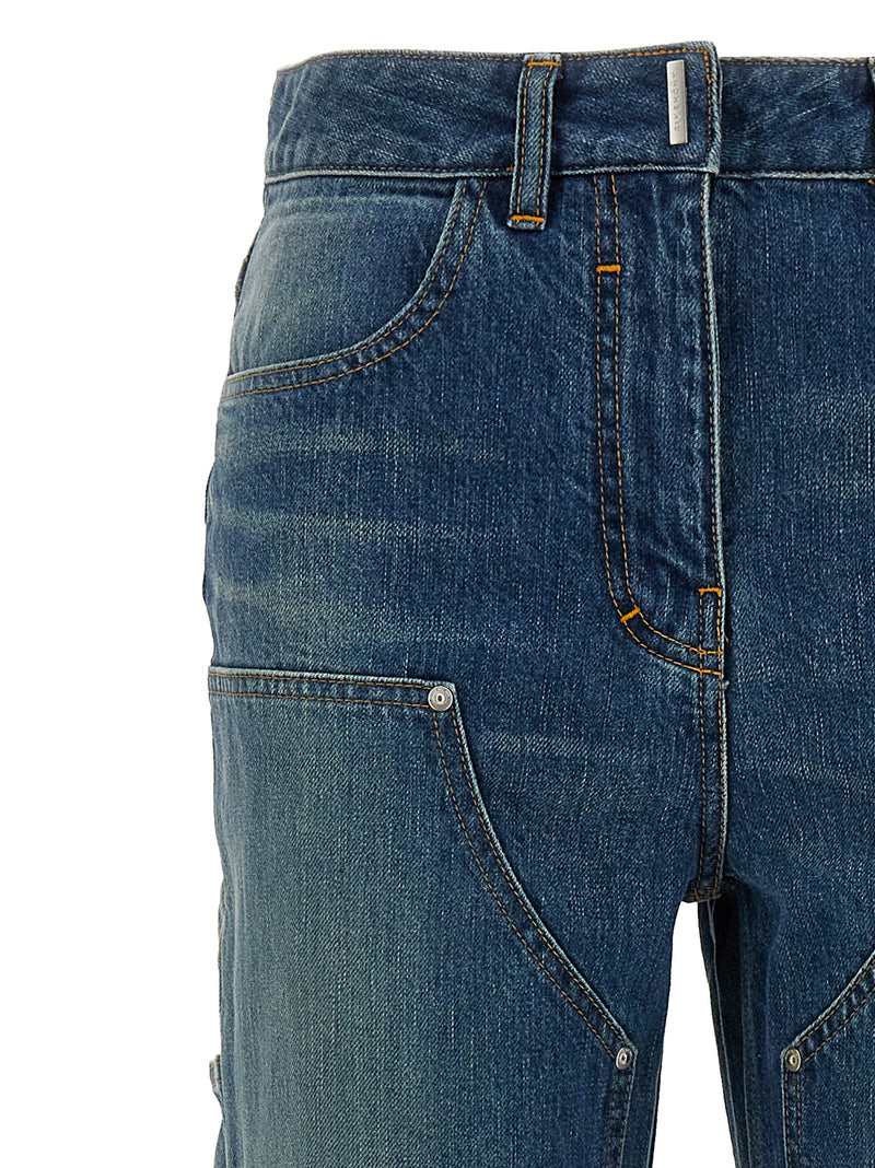 Givenchy Jean évasé en coton bleu