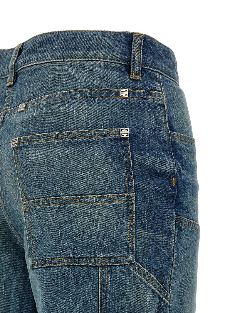Givenchy Jean évasé en coton bleu