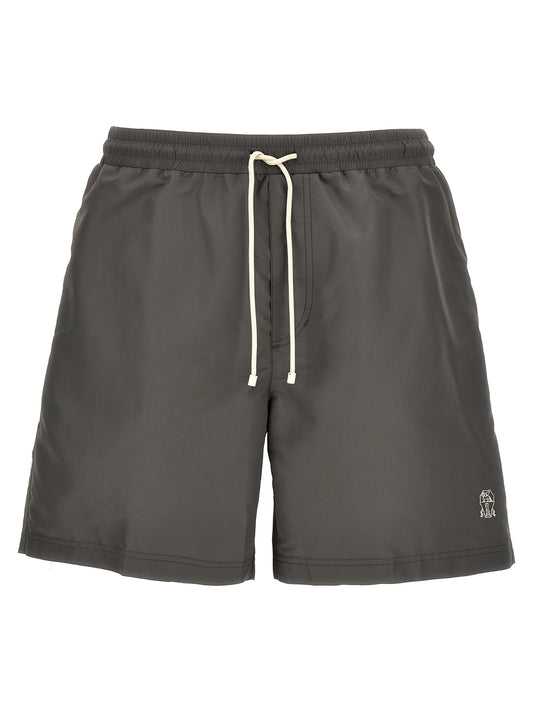 Brunello Cucinelli Gray Polyester Sportswear