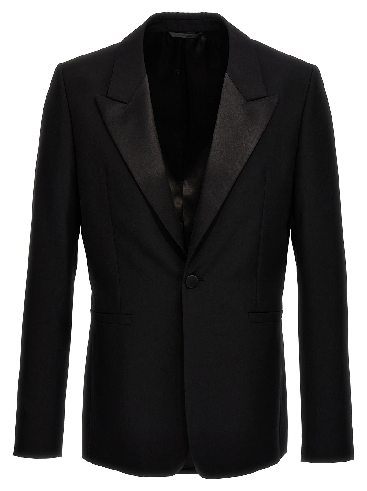 Givenchy Black Wool Blazer - Peak Lapel Double-Breasted