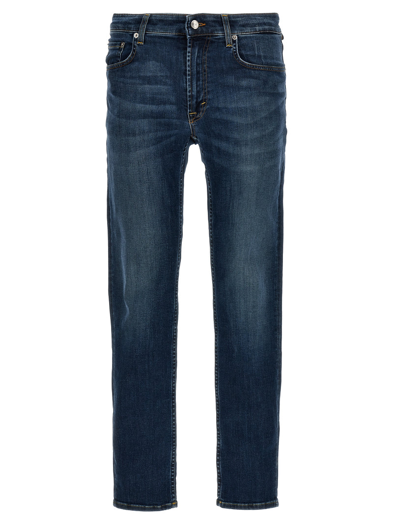 Department 5 Blue Cotton Straight-Leg Jeans
