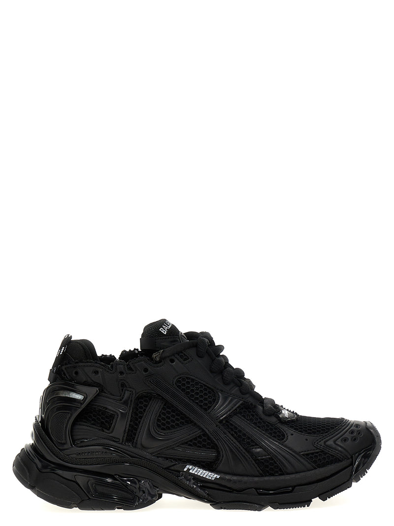 Balenciaga Runner Gradient Black Polyester Athletic Sneakers