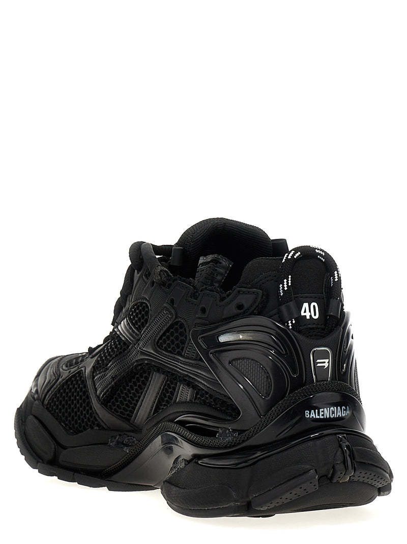 Balenciaga Runner Gradient Black Polyester Athletic Sneakers