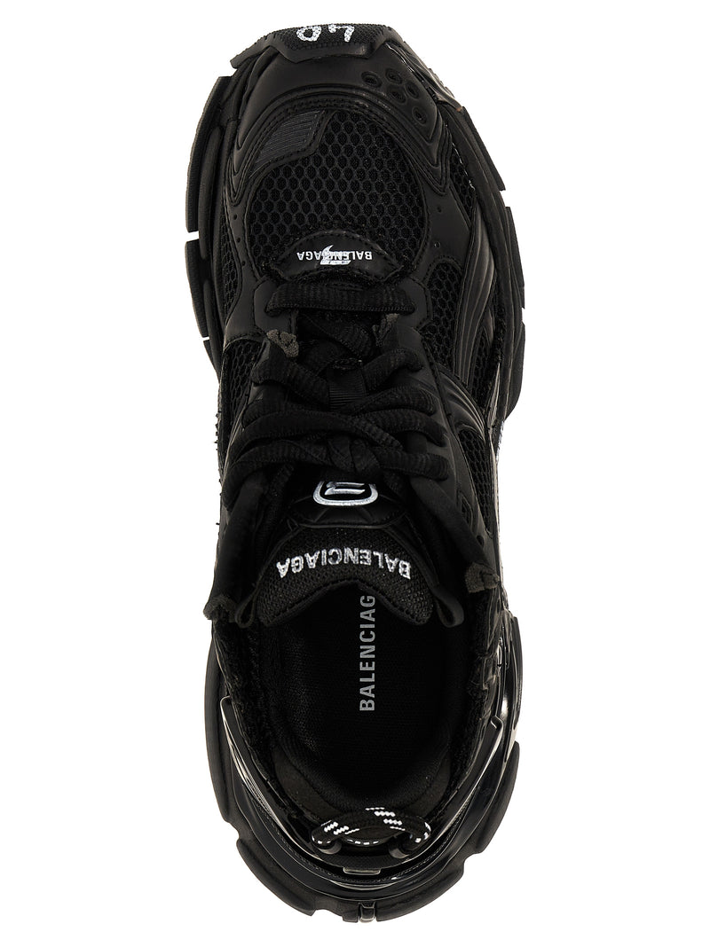 Balenciaga Runner Gradient Black Polyester Athletic Sneakers