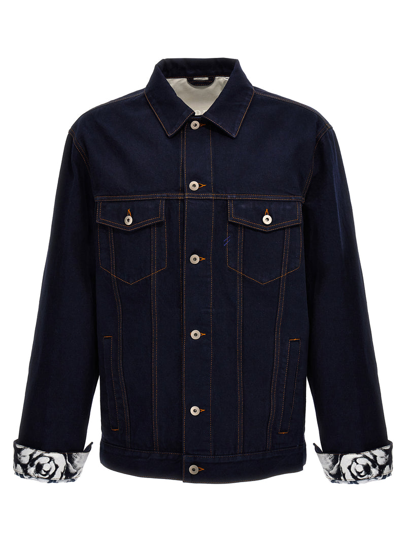 Burberry Blue Cotton Denim Jacket