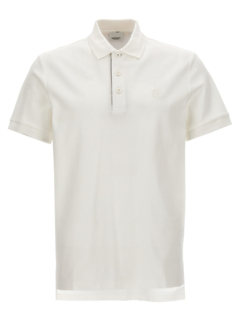 Polo Shirt Burberry Eddie en Coton Blanc