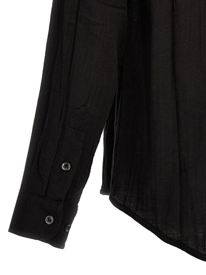 SÉFR Black Cotton Blouse
