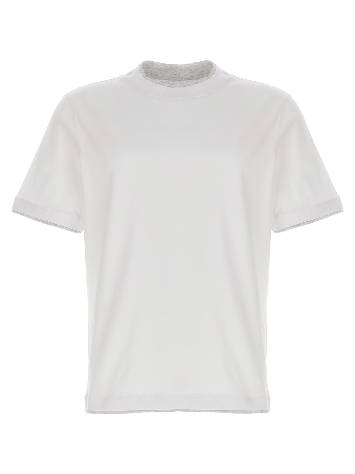 Brunello Cucinelli White Cotton T-Shirt - Luxurious Style