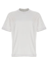 Brunello Cucinelli White Cotton T-Shirt - Luxurious Style
