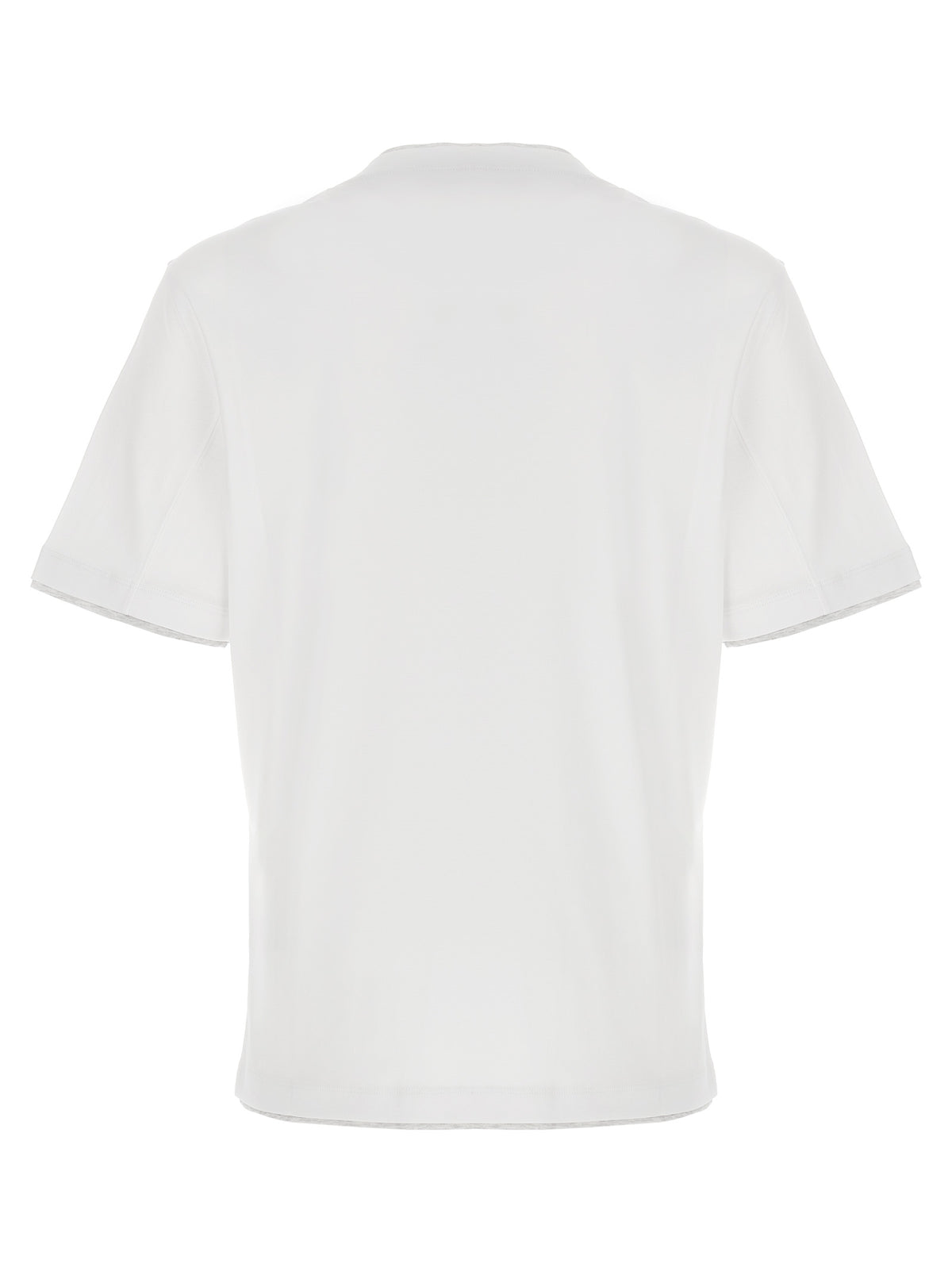 Brunello Cucinelli White Cotton T-Shirt - Luxurious Style