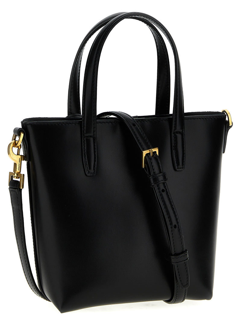 Saint Laurent Black Calfskin Tote Bag