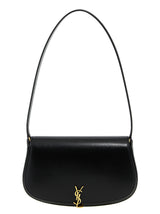 Sac porté épaule Saint Laurent en cuir de veau noir