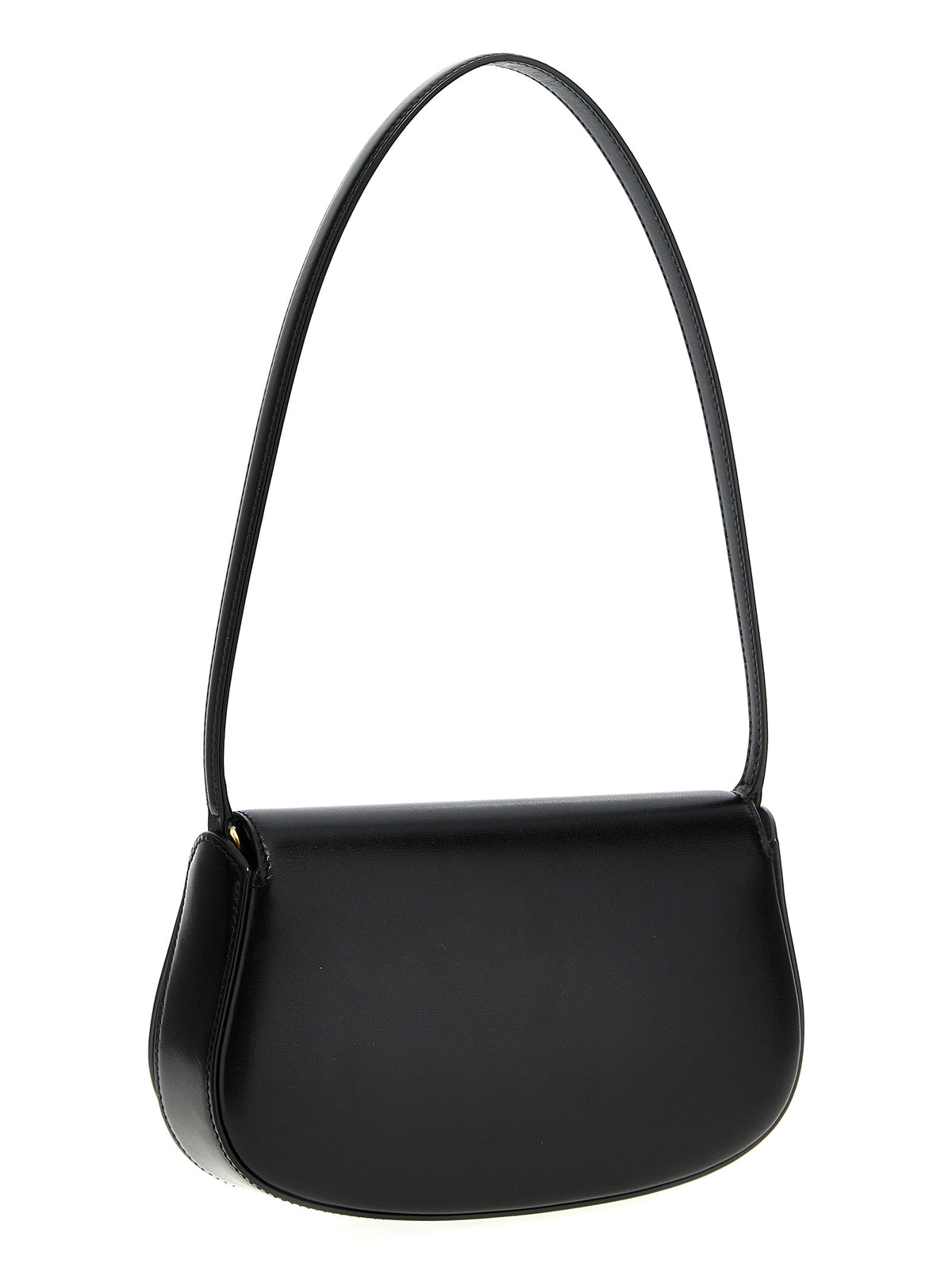 Sac porté épaule Saint Laurent en cuir de veau noir