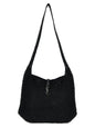 Saint Laurent Black Raffia Tote Bag