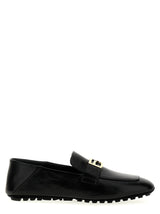 Fendi Black Lamb Leather Slip-On Loafers - Baguette Collection
