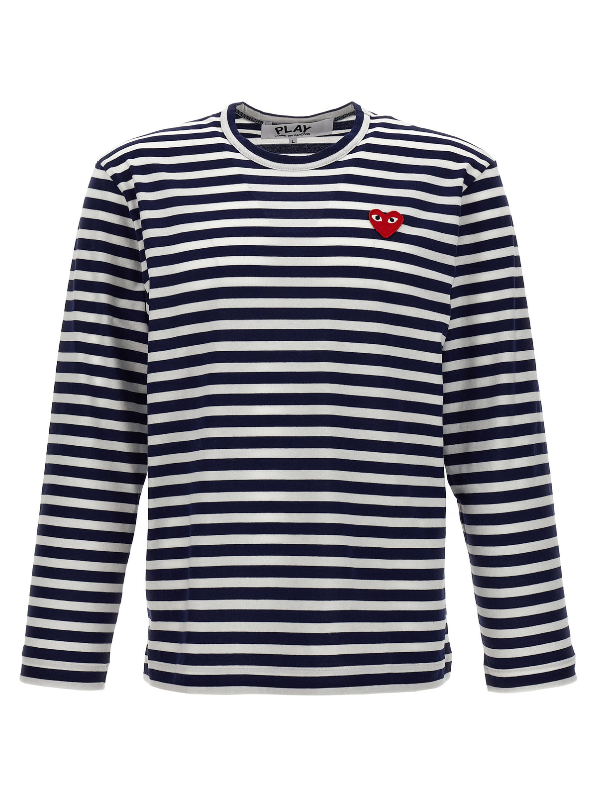 T-shirt à manches longues en coton bleu Comme Des Garçons Play