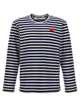 T-shirt à manches longues en coton bleu Comme Des Garçons Play
