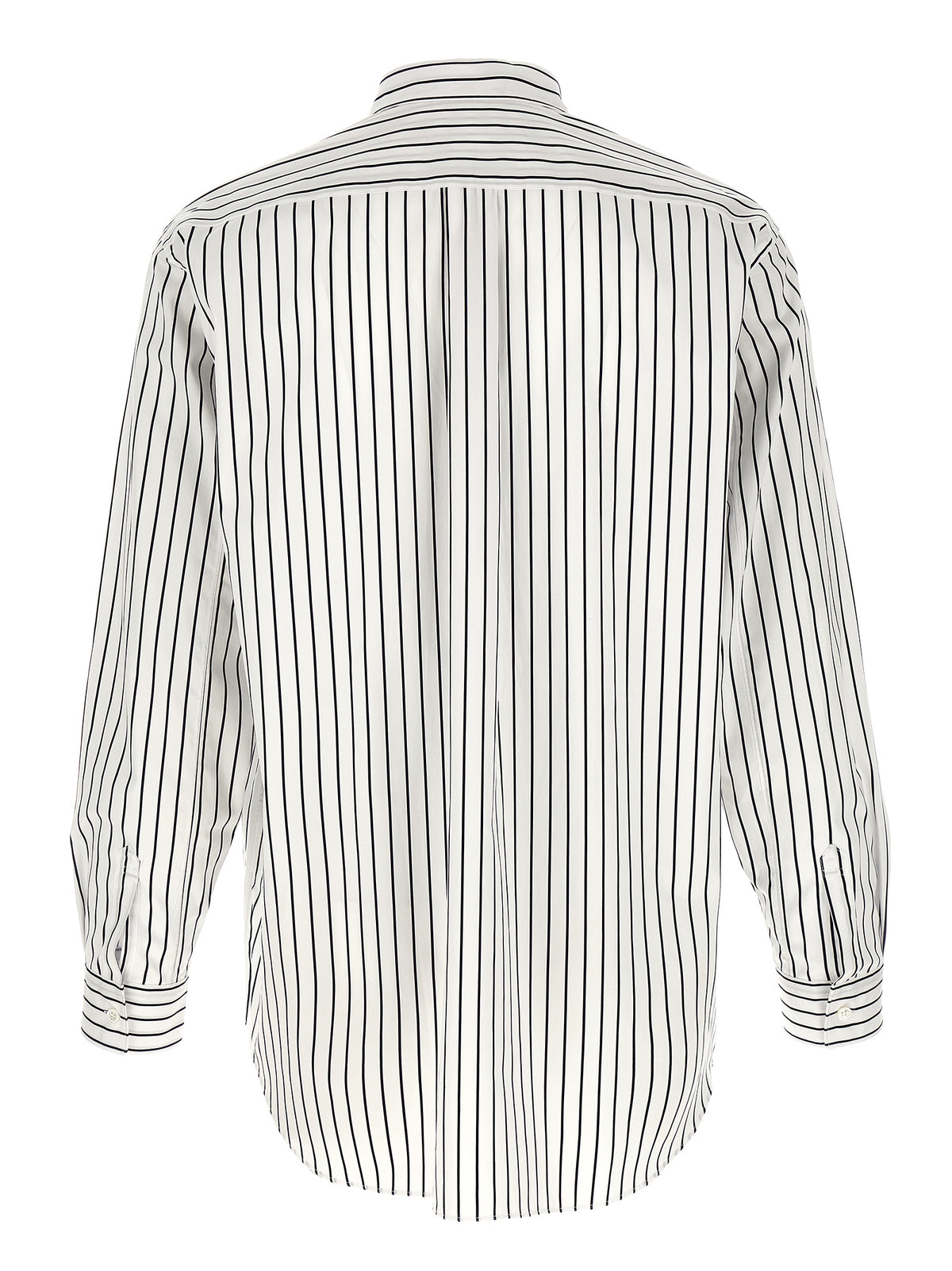 Comme Des Garçons Bicolor Cotton Blouse