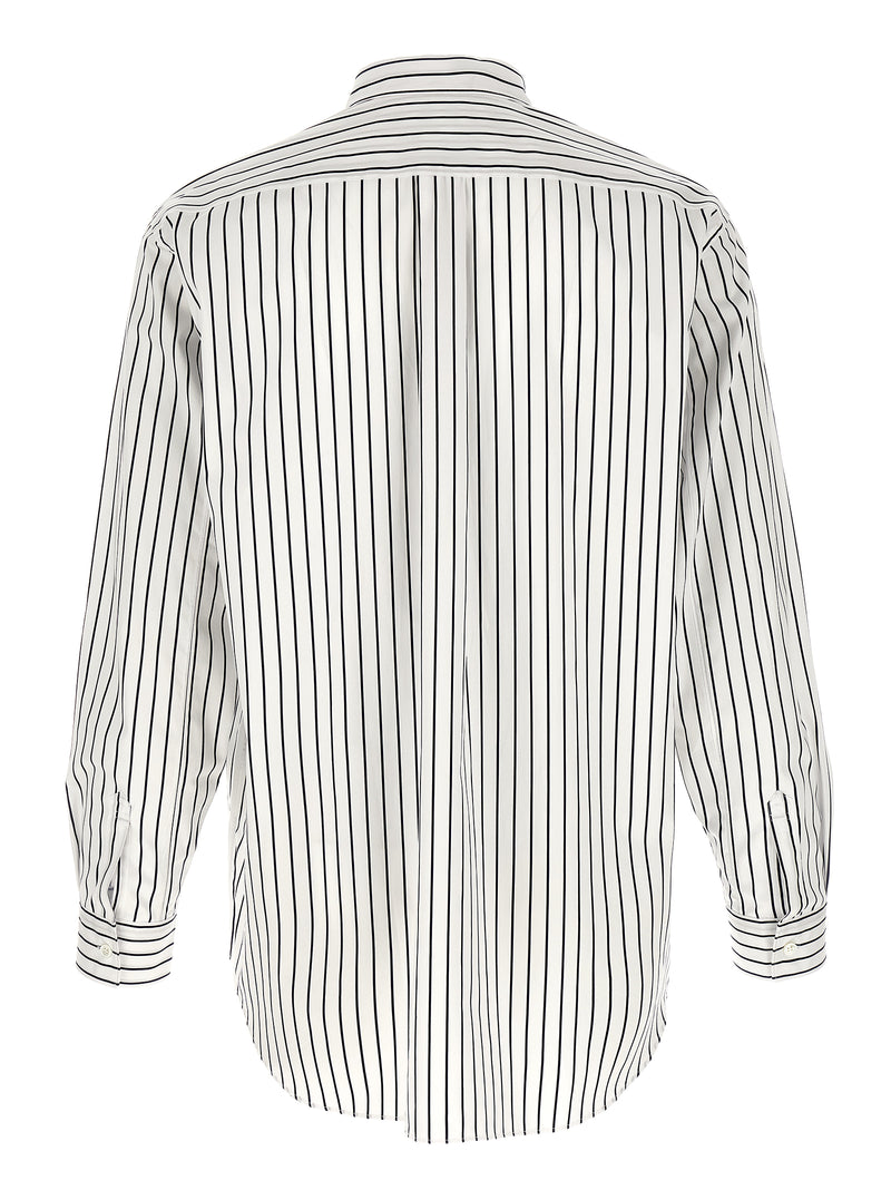 Comme Des Garçons Bicolor Cotton Blouse