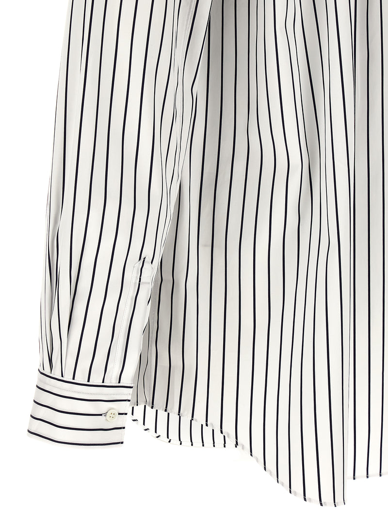 Comme Des Garçons Bicolor Cotton Blouse