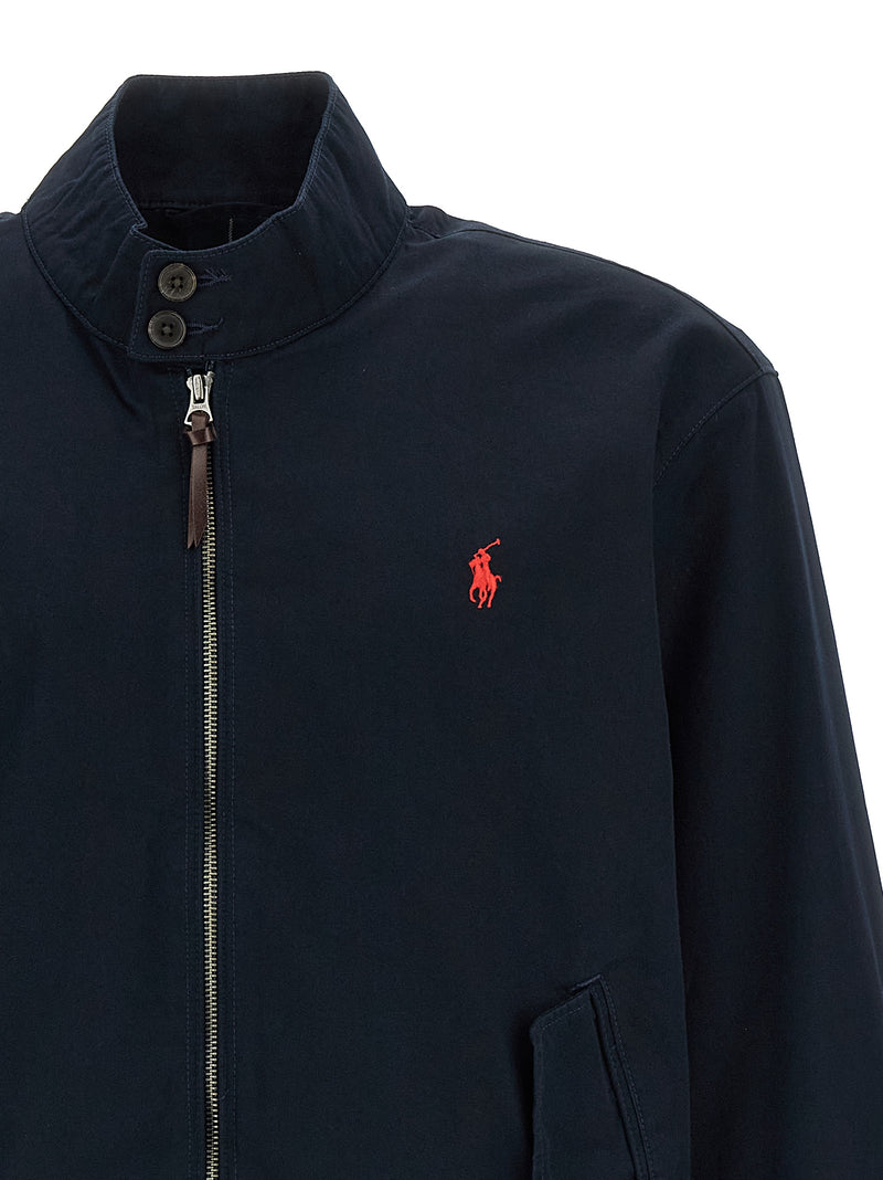 Blouson aviateur en coton bleu Polo Ralph Lauren