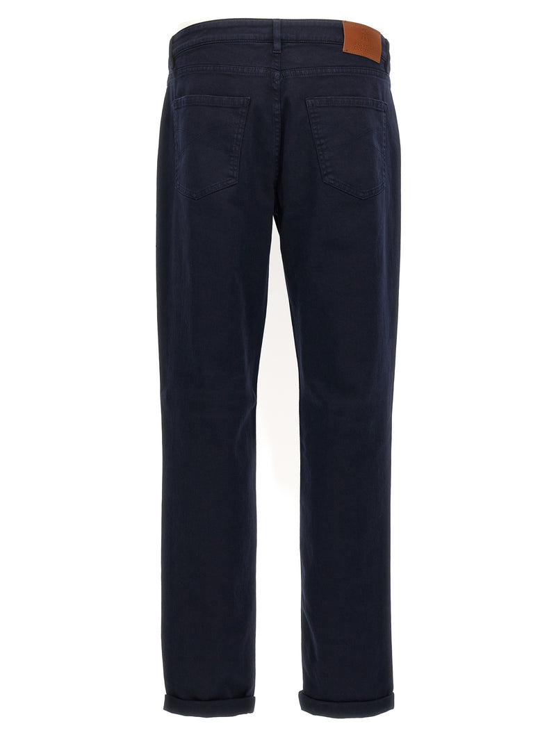 Brunello Cucinelli Blue Cotton Denim Jeans for Men