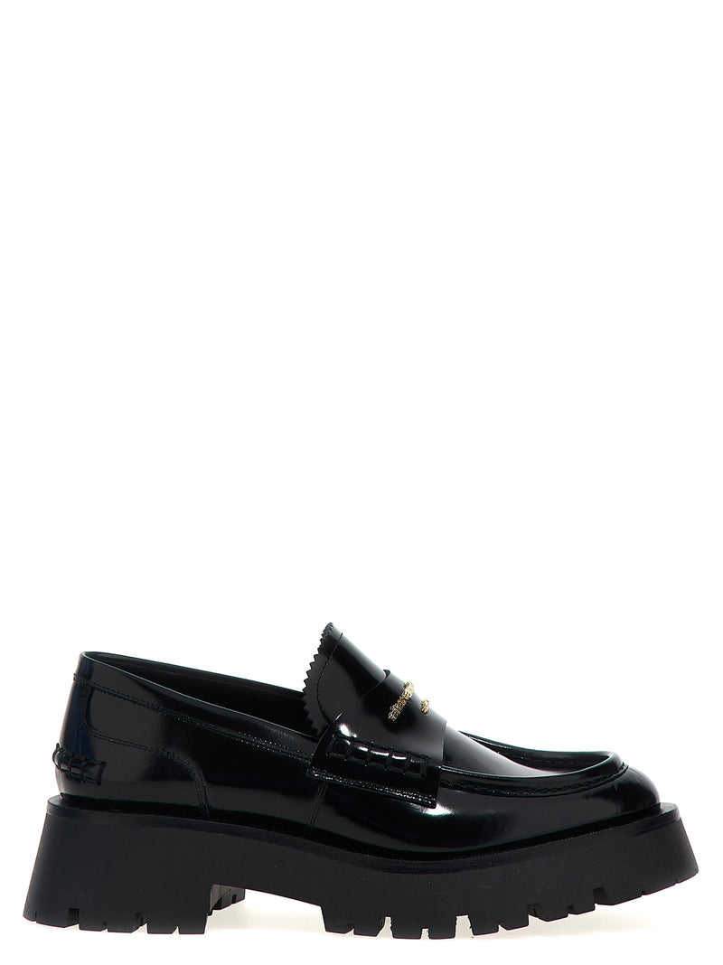 Alexander Wang Carter Lug Black Cowhide Slip-On Loafers