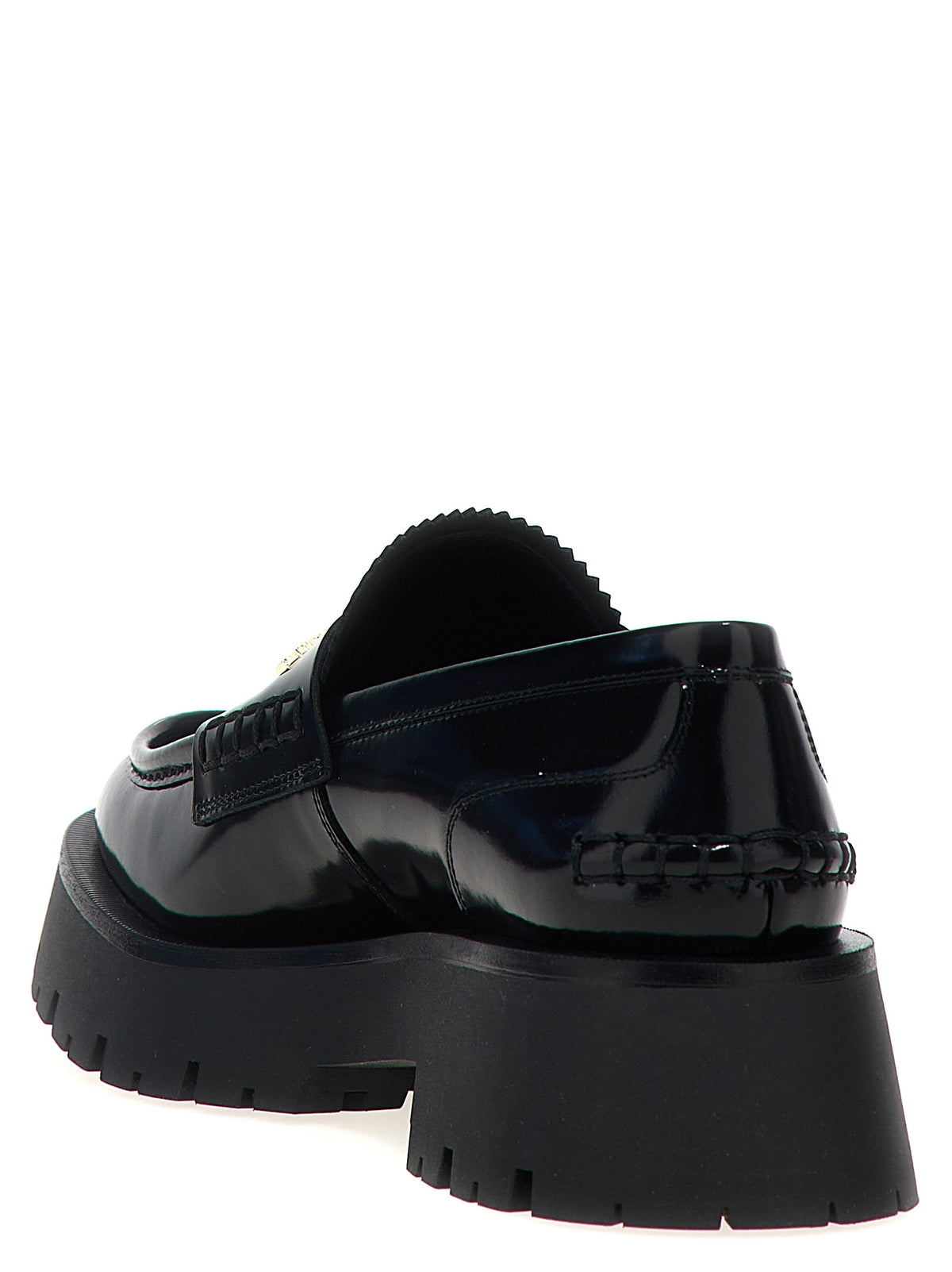 Alexander Wang Carter Lug Black Cowhide Slip-On Loafers