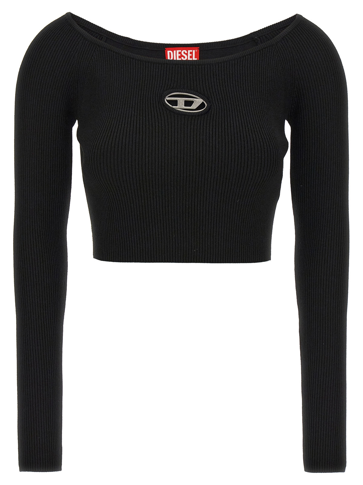 Diesel M-Vera-Ls Black Viscose Cardigan for Women