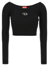 Diesel M-Vera-Ls Black Viscose Cardigan for Women