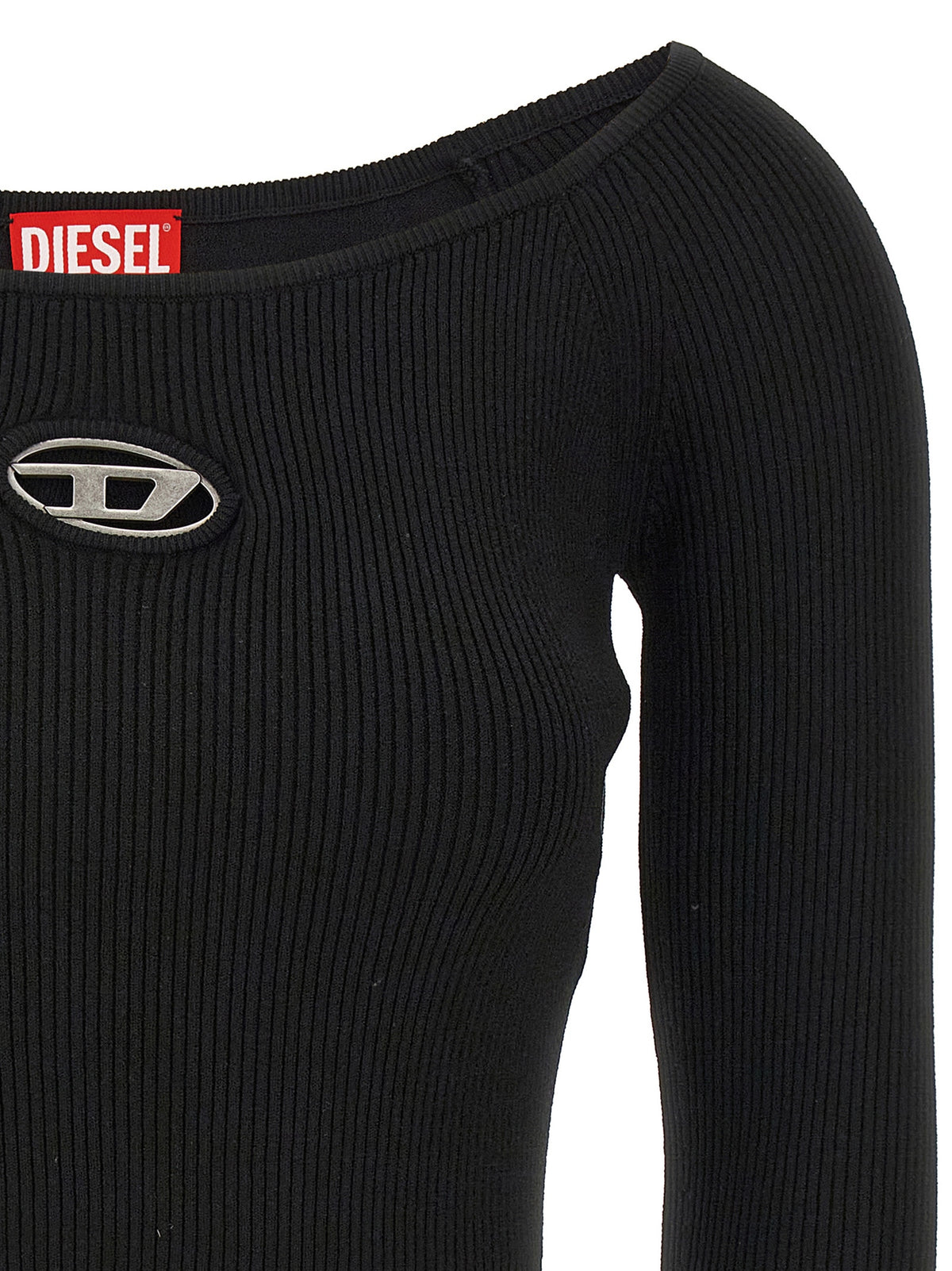 Diesel M-Vera-Ls Black Viscose Cardigan for Women