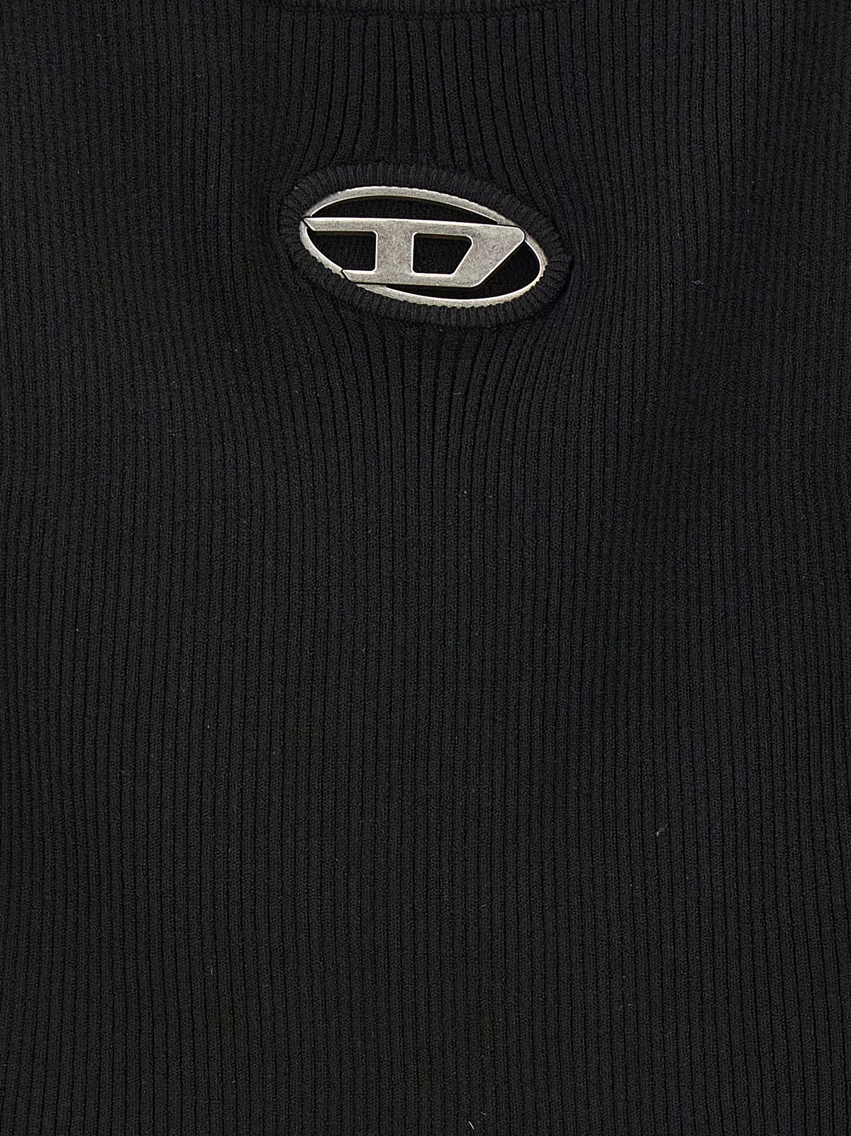 Diesel M-Vera-Ls Black Viscose Cardigan for Women