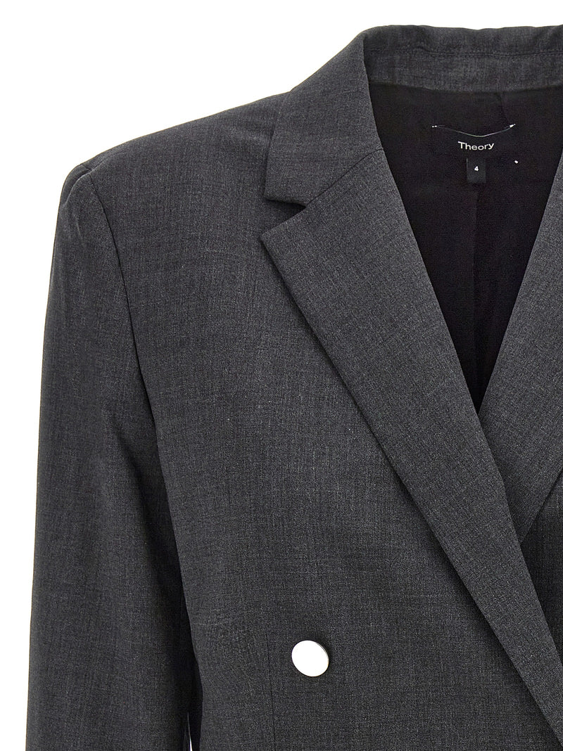 Theory Gray Wool Blazer